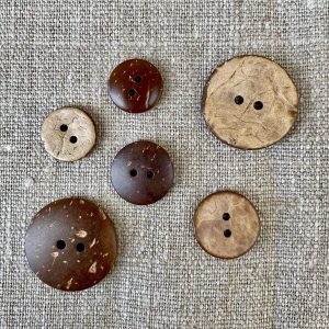 Knapp "Kokos" 2-hål
