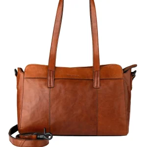 Rise of Rosa Genuine Leather Margaret Handbag Maple